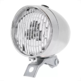 Farol Led Cromado Retrô Tipo Dínamo Bike bicicleta Vintage Antiga Retro Monark Caloi Barra Circular