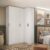 Guarda-Roupa de Canto Reto 4 Portas Altezza Clean Branco