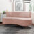 Sofá Chaise Living 2 Lugares 135cm Sala de Estar Istambul K01 Veludo Rosê – Lyam Decor