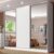 Guarda Roupa Casal 100% MDF Madesa Royale 3 Portas de Correr com Espelhos – Branco