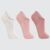 Kit 3 Pares Meia Soquete Lupo Feminina – Rosa