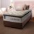 Conjunto Cama Box c/ Molas Ensacadas New York  Solteiro 96x203x73