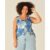 Regata Feminina Plus Size Frutas Em Viscose Stretch