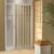 Box Para Banheiro de PVC  190x185cm Sanfonado Frontal BCF