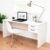 Mesa De Escritório Escrivaninha 140x60cm com Gaveta Branco