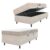 Cama Box Baú Colchão Solteiro Espuma D33 New Millenium 88x188x60cm Branco / Bege Hellen