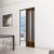 Porta Sanfonada de PVC 210x72cm Plastporta BCF Imbuia