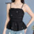 Lovito Regata feminina com pregas florais fofas L120LD1329