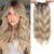 Toppers De Cabelo Sintético WANXI , Extensões Encaracolado Longo E Ondulado Com Franja , Clipe Em