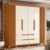 Guarda-roupa 06 Portas e 04 Gavetas Doble Casal Cinamomo/Off White