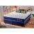 Conjunto Cama Box Queen Size Lagras 158x198x66 Azul c/ Molas Ensacadas