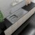 Pia de Cozinha em Aço Inox de 120cmx53cm Deslocada para Esquerda Concretada Lisa com Válvula Bali Para esquerda