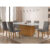 Conjunto Sala de Jantar Mesa Aida 180 cm com Vidro e 6 Cadeiras Lunara