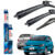 Kit Palheta Limpador de Parabrisa Dianteiro e Traseiro Fox Crossfox Spacefox 2013 Até 2022 Bosch