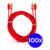 KIT 100 CABOS RCA CRISTAL MATTE 1M INJETADO PARA SOM AUTOMOTIVO