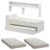 Cama Solteiro Bicama Est C/ 2 Colchões Ditália BB2829 Branco