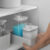Dispenser Pote Medidor Hermético Porta Produtos Limpeza Organizador Lavanderia 1,5L