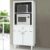 Torre Quente 2 Portas 1 Gaveta Bl3305 Branco – Tecno Mobili