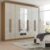 Guarda-Roupa Casal Ele e Ela 8 Portas 8 Prateleiras com Espelho Cinamomo/Off White – Panorama Móveis