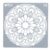 Estêncil 1/4 para Decorar e Confeitar Bolo Estampa de Mandala ST15-04 15x15cm