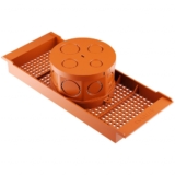 Caixa De Luz Octagonal Laranja Para Laje 25cm Fortlev