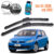 Par Palhetas Limpador Parabrisa Dianteiro Gol G5 2008-2012 + Brinde Limpa Vidro Lava Brisa 100ml