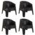 Kit 4 Poltronas Fibra Sintética Rattan Ibiza Garden Life