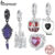 Bamoer 925 Sterling Sliver Charme Mágico De Fita Espelho Castelo Pingente Para Pulseira