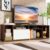 Rack para TV até 65 Polegadas Madesa Cancun – Rustic/Branco