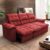 Sofá Retrátil Reclinável Atenas 2,30m Suede Velut Vermelho c/ Molas no Assento – King House