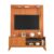 Rack Bancada Aruba Com Painel Para TV Até 55 Polegadas 1,35m Egeo Cedro Ripado Impressão 3D EDN