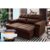 Sofá Retrátil Reclinável Verona 2,00m Suede Velut Marrom Molas Ensacadas – King House