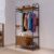 Closet Oasis 1 Porta 3 Prateleiras Preto/Nature – Art Panta