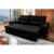 Sofá Retrátil Reclinável Islândia 2,70m Suede Velut Preto  Molas no Assento – King House