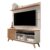 Rack com Painel para TV até 50 Polegadas Retrô Malbec Vivare  Off White/Nature