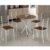Conjunto Mesa Rendonda 4 Cadeiras Imbuia Rio  Branco/Marrom/Imbuia