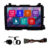 Kit Multimídia 9 Pol HR-V 2015 2016 2017 2018 Espelhamento Android Ios 2 Din Preto Camera Ré