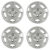Calota Aro 14″ cor Prata Modelo Corsa Hatch/Sedan 2004 (Jogo c/ 4 Calotas) Grid – 053CB-PTA-E