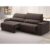 Sofá com Porta Copos Carregador USB Ret Rec Murano 2,30m Velosuede Chocolate – NETSOFAS