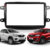 Moldura Painel 2 Din Central Multimidia Dvd Mp5 Padrão Japonês Preta Renault Kwid 17/22