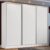 Guarda Roupa Casal 100% MDF Madesa Zurique 3 Portas de Correr – Branco