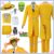 A Máscara Cosplay Jim Carrey Traje Amarelo Terno Uniformes Chapéu Conjunto Halloween Anime Festa Carnaval