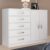 Cômoda 2 Portas 5 Gavetas Noruega 29100 Branco – Pnr Móveis
