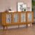Balcão Buffet Detroit 4 Portas 4 Prateleiras Nature – Tebarrot