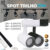 Trilho Spot LED para trilho + Trilho + Conector Preto e Branco 10W 360° |Luz Branca, Neutra e Amarela | Bivolt 110V-220V