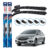 Par de Palhetas Limpador Parabrisa Multiclip Original Bosch Honda City 2018 A 2021