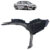 Parabarro Dianteiro Frontal Jetta 2006 2007 2008 2009 2010 Preto Sem grampos Presilhas