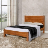 Cama Casal Madeira Vintage Lara – Castanho – Marrom
