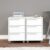Kit 2 Gaveteiros para Escritório com Rodízio com 3 Gavetas Maia Branco