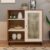 Aparador Charlotte 1 Porta Cinamomo/Off White – Artely Móveis